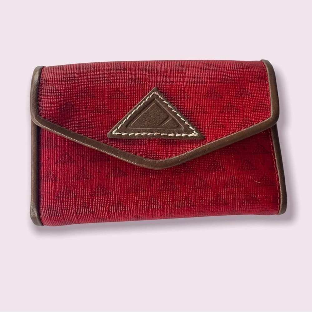 Liz Claiborne Wallet Red Vintage Folding Key Case Accessory